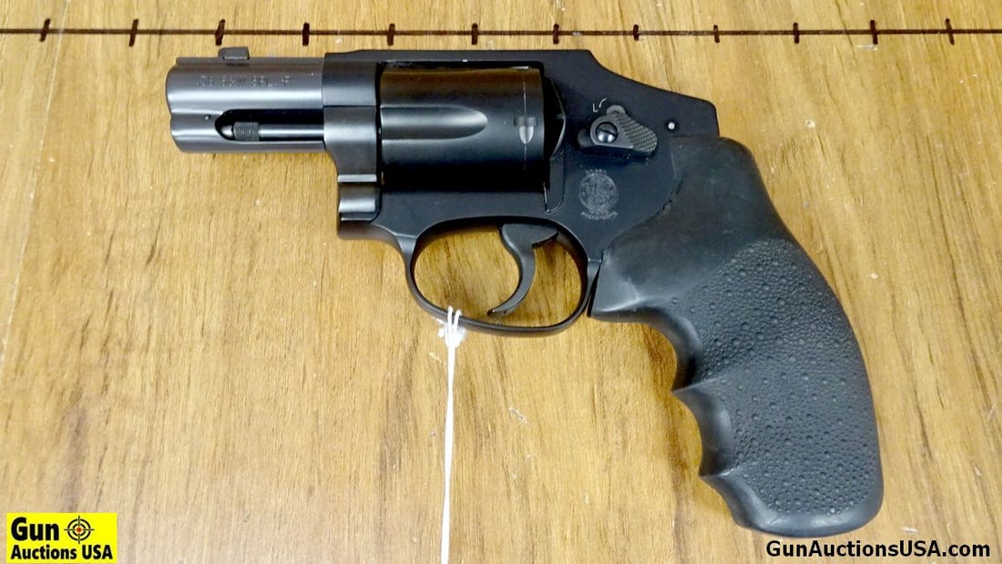 S&W 642-2 Pro Series Power Port .38 SPL +P Revolver. Like New. 2 1/8" Barrel. Very Nice Black Matte: S&W 642-2 Pro Series Power Port .38 SPL +P Revolver. Like New. 2 1/8" Barrel. Very Nice Black Matte Finish, Factory Ported Barrel, Hammerless Model with Black Rubber Finger Groove Hogue Grips. White D