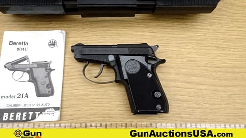 BERETTA 21A .25 AUTO Pistol. Excellent. 2 3/8" Barrel. Shiny Bore, Tight Action Semi Auto Small,