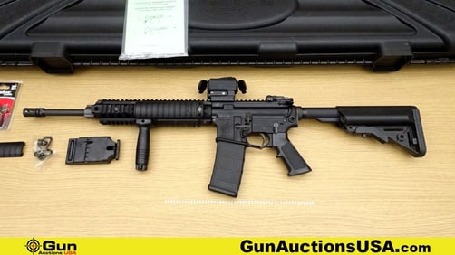 KNIGHT'S MFG CO. SR-15 STONER RIFLE 5.56 MM Rifle. Excellent. 16.25" Barrel. Shiny Bore, Tight