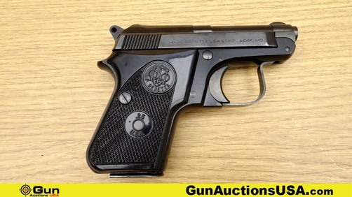BERETTA 950BS .25 Cal. Pistol. Very Good. 2 3/8" Barrel. Shiny Bore, Tight Action Semi Auto This .25