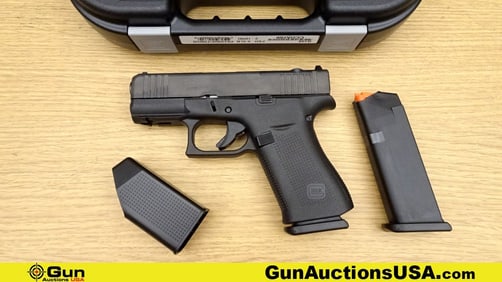 Glock 43X 9X19 PERFECT CONCEAL Pistol. NEW in Box. 3.25" Barrel. Semi Auto Features a White Dot