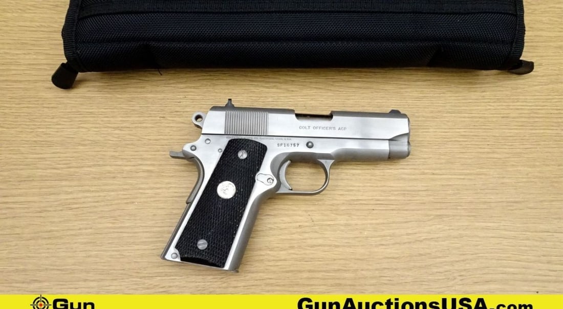 COLT 1911 MK IV SERIES 80 OFFICER'S ACP .45 AUTO Pistol. Excellent. 3 5/8" Barrel. Shiny Bore, Tight: COLT 1911 MK IV SERIES 80 OFFICER'S ACP .45 AUTO Pistol. Excellent. 3 5/8" Barrel. Shiny Bore, Tight Action Semi Auto This compact beauty packs a punch with its sleek design and powerful .45 caliber r
