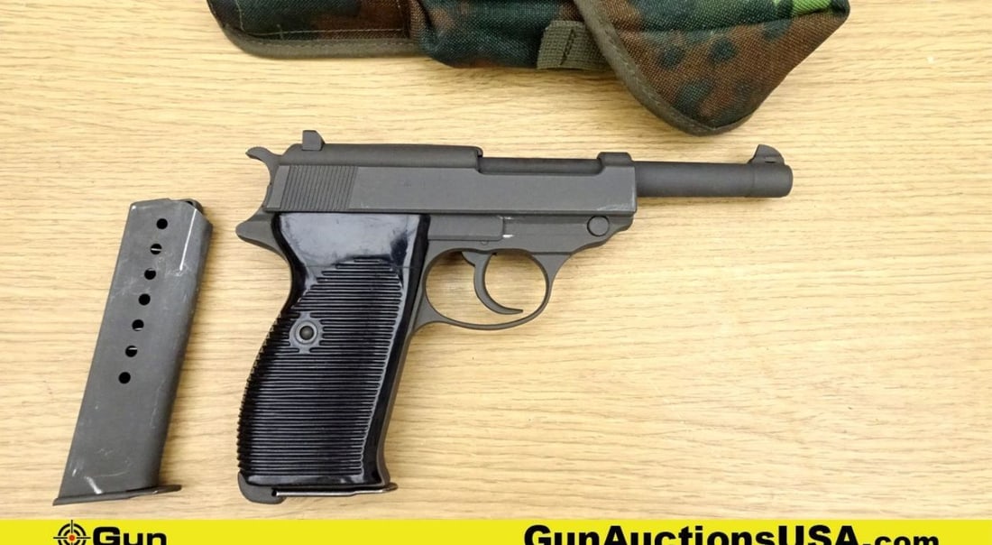 Walther P38 9MM PARA COLLECTOR'S Pistol. Excellent. 4 7/8" Barrel. Shiny Bore, Tight Action Semi: Walther P38 9MM PARA COLLECTOR'S Pistol. Excellent. 4 7/8" Barrel. Shiny Bore, Tight Action Semi Auto This iconic WWII-era pistol, with its sleek lines and reliable performance, is a favorite among co