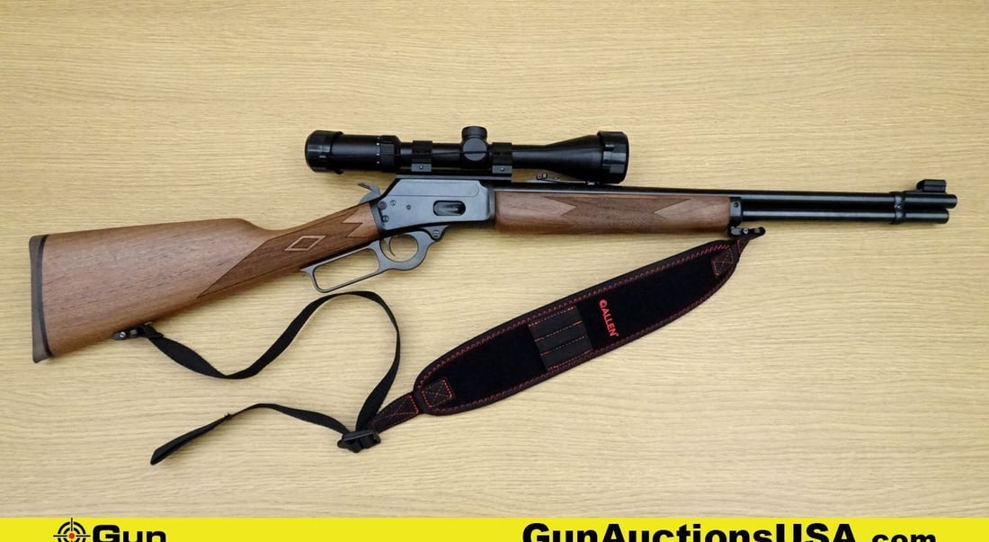 MARLIN 1894 .45 COLT Rifle. Like New. 20.25" Barrel. Lever Action This lever-action rifle is a: MARLIN 1894 .45 COLT Rifle. Like New. 20.25" Barrel. Lever Action This lever-action rifle is a timeless beauty, with a smooth action and a reputation for reliability. It's a favorite among cowboy acti