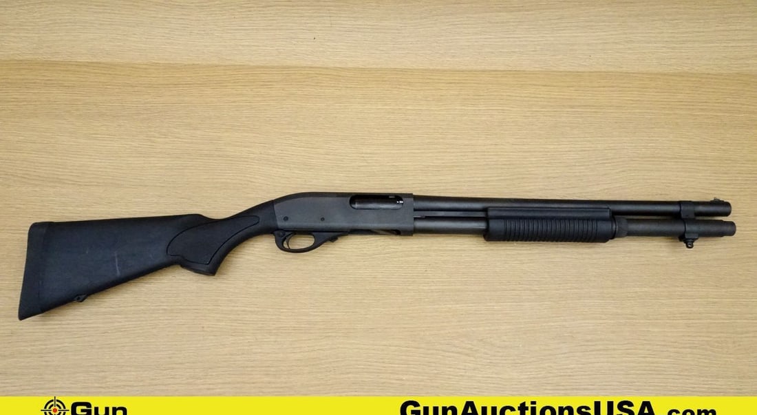 Remington 870 12 ga. Shotgun. Very Good. 18.5" Barrel. Shiny Bore, Tight Action Pump Action Features: Remington 870 12 ga. Shotgun. Very Good. 18.5" Barrel. Shiny Bore, Tight Action Pump Action Features Matte Black Polymer Furniture with Stippling, Rubber Re- Coil Pad, Manual Safety, Front Bead Sight,