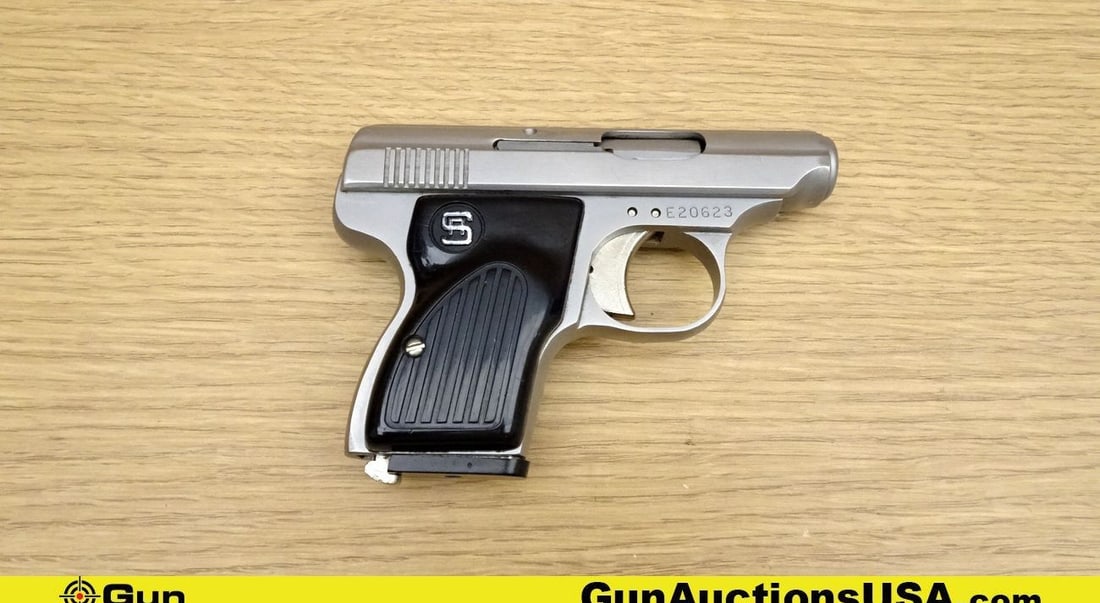STERLING ARMS .22 LR Pistol. Very Good. 2.25" Barrel. Shiny Bore, Tight Action Semi Auto This .22 LR: STERLING ARMS .22 LR Pistol. Very Good. 2.25" Barrel. Shiny Bore, Tight Action Semi Auto This .22 LR pistol is a compact and reliable choice for enthusiasts. With a sleek design and smooth operation, 