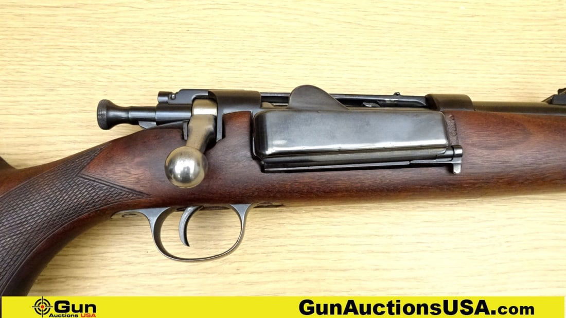 SPRINGFIELD 1896 KRAG 30-40 KRAG Rifle. Good condition, Normal Handling Marks, Scattered Spotting: SPRINGFIELD 1896 KRAG 30-40 KRAG Rifle. Good condition, Normal Handling Marks, Scattered Spotting and/or Pitting. 26" Barrel. Shiny Bore, Tight Action Bolt Action Features a Front Blade Sight, William