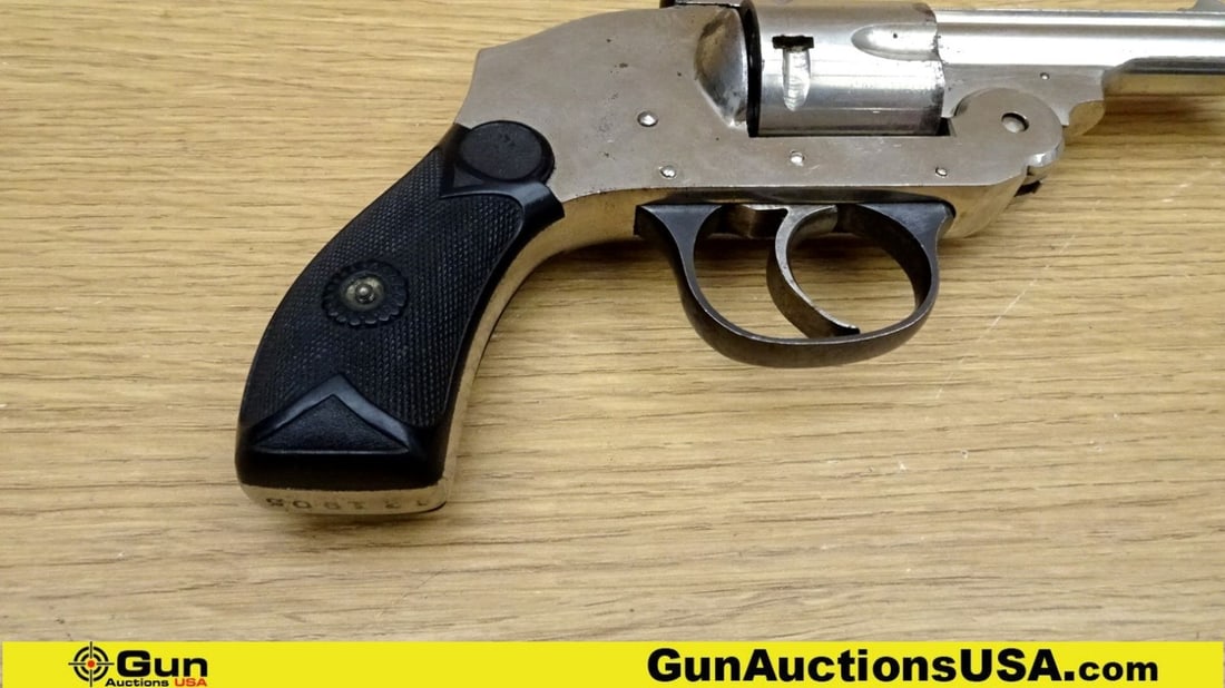 S&W TOP BREAK 38 S&W Revolver. Good condition, Normal Handling Marks, Scattered Spotting and/or: S&W TOP BREAK 38 S&W Revolver. Good condition, Normal Handling Marks, Scattered Spotting and/or Pitting. 3.25" Barrel. Shiny Bore, Tight Action This revolver features a distinctive top-break design, a