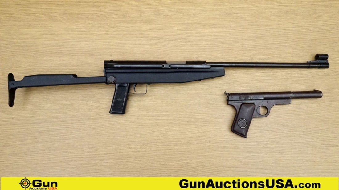 Daisy, China No.118 Pistol/Rifle. Good condition, Normal Handling Marks, Scattered Spotting and/or: Daisy, China No.118 Pistol/Rifle. Good condition, Normal Handling Marks, Scattered Spotting and/or Pitting. BB GUN/Pellet Lot of 2; 1-Daisy with Early Stamped Metal, with Fixed Front Blade Sight, Notc