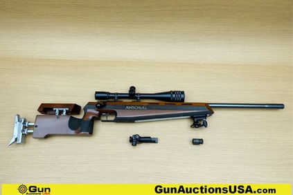 J.G. Anschutz 1907 MATCH .22 LR Rifle. Good condition, Normal Handling Marks, Scattered Spotting