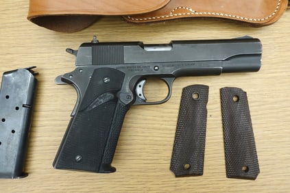 COLT'S MFG. CO. 1911A1 U.S ARMY 45 ACP Pistol. Good condition, Normal Handling Marks, Scattered