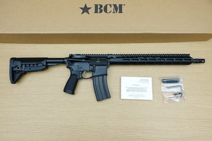 BCM RIFLE COMPANY BCM4 .223-5.56MM Rifle. Like New. 16" Barrel. Semi Auto Features a Free Float