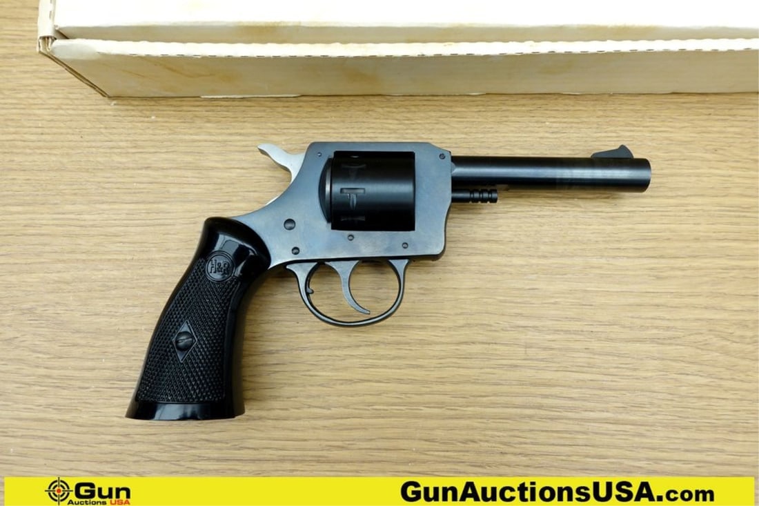 H&R INC 929 .22 LR COLLECTOR'S Revolver. Like New. 4" Barrel. Features a Blued Steel Frame and: H&R INC 929 .22 LR COLLECTOR'S Revolver. Like New. 4" Barrel. Features a Blued Steel Frame and Barrel, with a Smooth Left Side Swing out, 9 Shot Cylinder. Recessed Target Crown, DA/SA, and Black Bakel