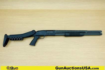 Mossberg 500 12 ga. Shotgun. Very Good. 20.5" Barrel. Shiny Bore, Tight Action Pump Action Features