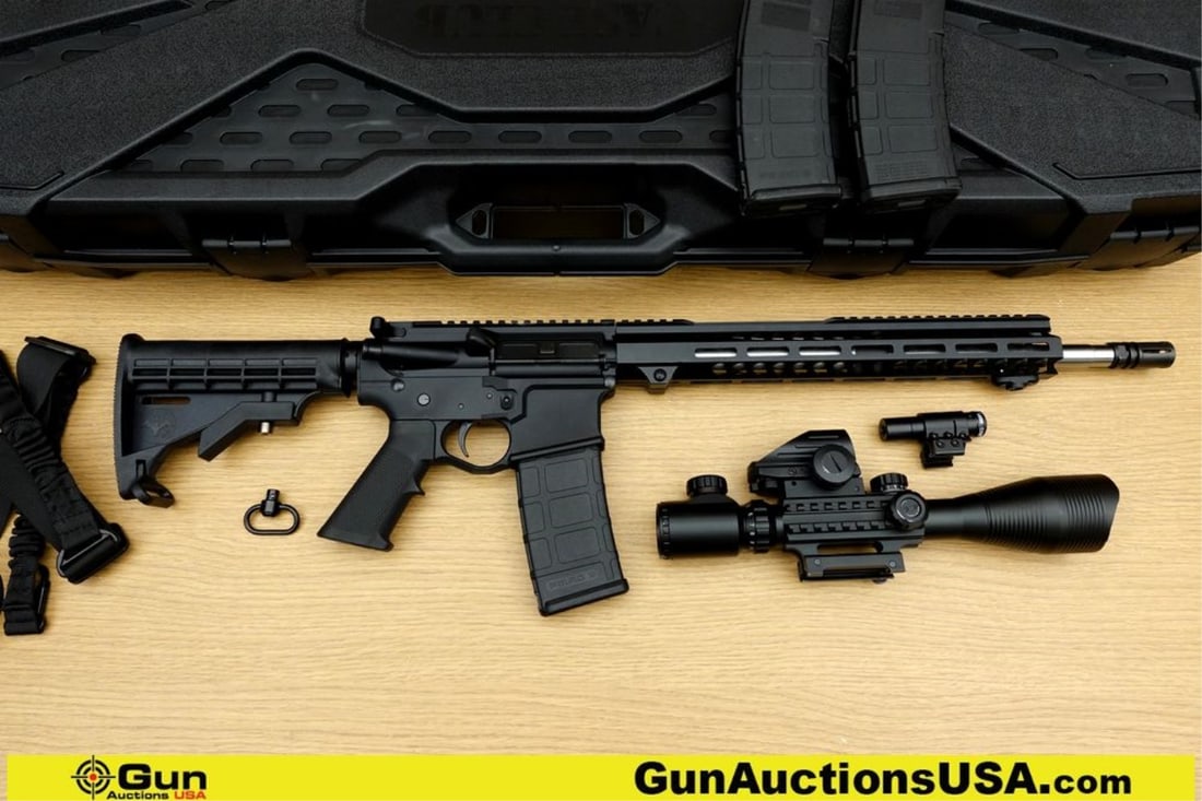 SOTA ARMS SA15 5.56 NATO Rifle. Very Good. 16" Barrel. Shiny Bore, Tight Action Semi Auto Features: SOTA ARMS SA15 5.56 NATO Rifle. Very Good. 16" Barrel. Shiny Bore, Tight Action Semi Auto Features ENHANCED Billet Lower Receiver, Extended Trigger Guard, Heavy Sinless Steel Barrel, Free-Float Picati