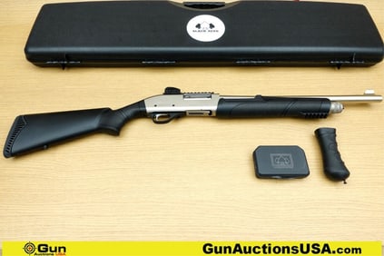 Black Aces PRO SERIES X PUMP ACTION 12 ga. Shotgun. Excellent. 18" Barrel. Shiny Bore, Tight Action