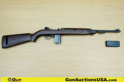 INLAND U.S CARBINE M1 30 CARBINE MILITARY COLLECTOR Rifle. Excellent. 18" Barrel. Shiny Bore, Tight