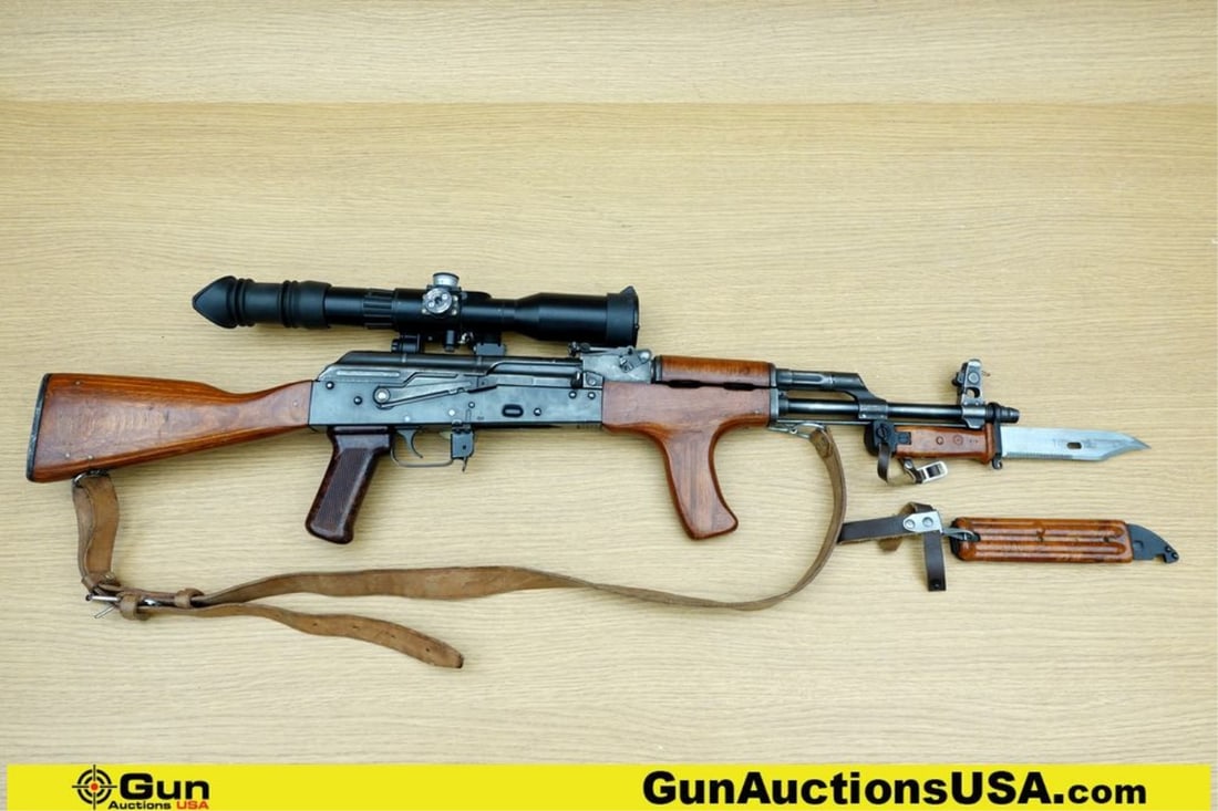 LEE ARMORY LA-AKM 7.62 x 39 Rifle. Very Good. 16" Barrel. Shiny Bore, Tight Action Semi Auto: LEE ARMORY LA-AKM 7.62 x 39 Rifle. Very Good. 16" Barrel. Shiny Bore, Tight Action Semi Auto Features an USA Receiver with 1972 Romanian Parts Kit. Romanian Furniture, Stock with Trap Dorr and Cleanin