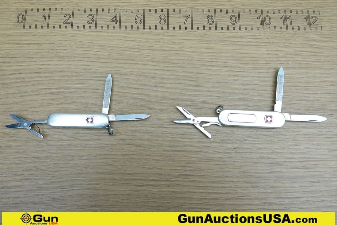 Victorinox, Wenger Multi-Tools. Very Good. STAMPED .925 SILVER Swiss Army Knives.. (73364) (GSCM52): Victorinox, Wenger Multi-Tools. Very Good. STAMPED .925 SILVER Swiss Army Knives.. (73364) (GSCM52)