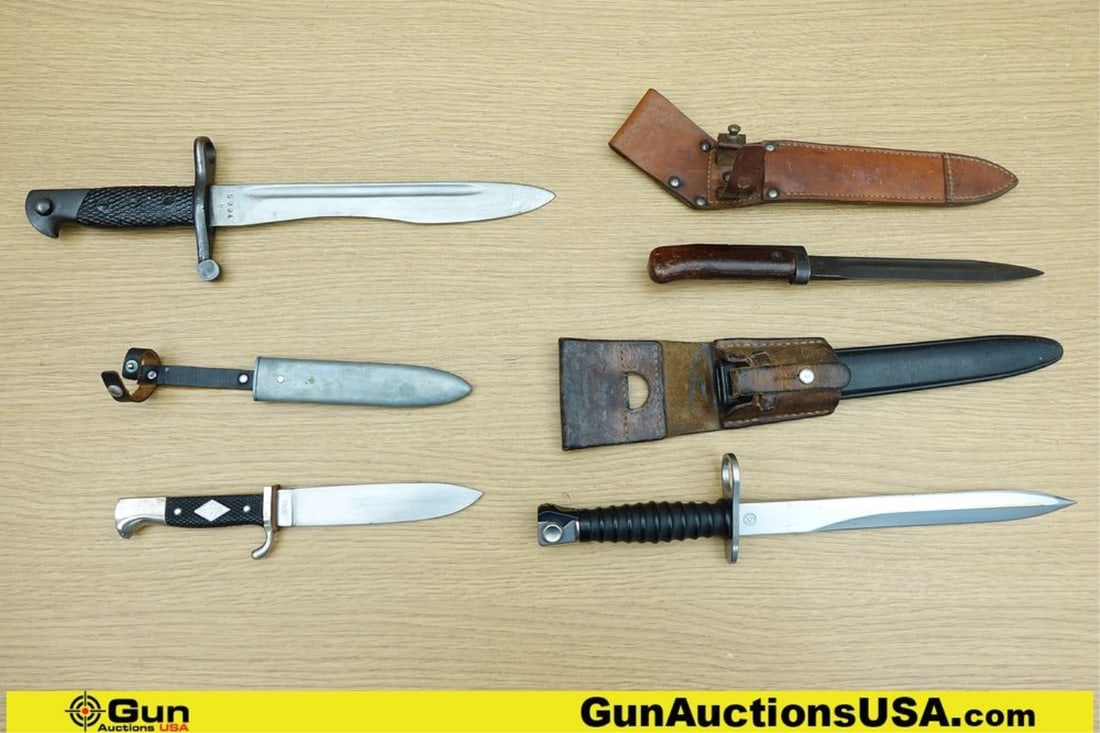 Military Surplus Bayonets. Very Good. Bayonets: Some with Cartouche Markings.. (72094) (GSCN42): Military Surplus Bayonets. Very Good. Bayonets: Some with Cartouche Markings.. (72094) (GSCN42)