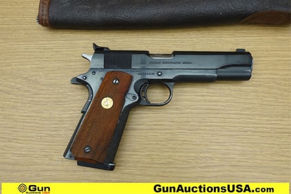 COLT COMBAT GOVERNMENT 45 ACP Pistol. Good condition, Normal Handling Marks, Scattered Spotting