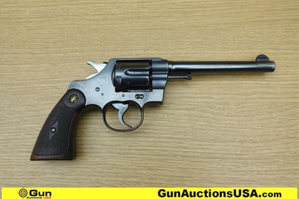 COLT ARMY SPECIAL .38 Cal. COLLECTOR'S Revolver. Good condition, Normal Handling Marks, Scattered