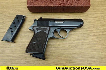 CARL WALTHER WAFFENFABRIK ULM/DO. PPK 7.65MM/.32 ACP COLLECTOR'S Pistol. Excellent. 3.25" Barrel.