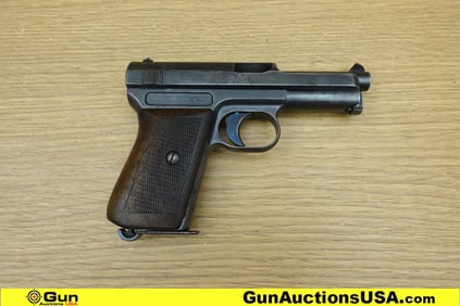 WAFFENBRIK MAUSER MAUSER 7.65 MATCHING NUMBERS Pistol. Very Good. 3 5/8" Barrel. Shiny Bore, Tight