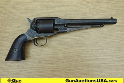 Remington ARMY .44 Caliver BLACK POWDER REVOLVER. Fair Condition. 8" Barrel. Dark Bore Single Action