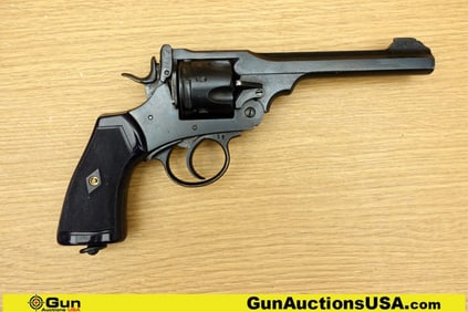 WEBLEY MARK VI .455 WEBLEY COLLECTOR'S Revolver. Very Good. 6" Barrel. Shiny Bore, Tight Action