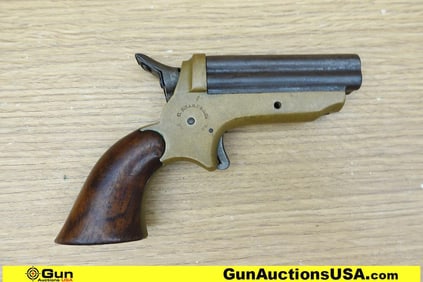 Sharps Square 4 Shot .22 Caliber RARE Pistol. Needs Repair. 2.5" Barrel. Single Shot Brass Framed SA