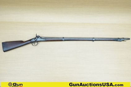 Springfield 1842 .69 Caliber Musket. Fair Condition. 41" Barrel. Percussion 1848 Manufacture Stamped