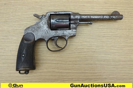 GARATE ANITUA CIA EIBAR 38 LONG COLT Revolver. Fair Condition. 5.25" Barrel. Dark Bore Spanish