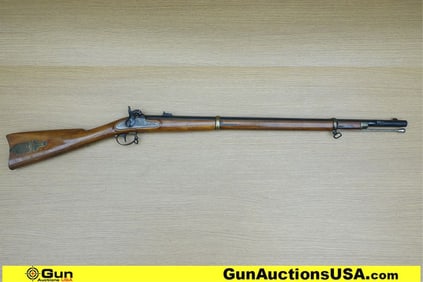 ATONIO ZOLI & CO. .58 Caliber Rifle. Very Good. 32" Barrel. Muzzle Loader Features Straight Grained