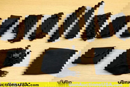Blackhawk, Point Blank, Etc. Duty/Battle Belt Pouches. Very Good. 10; Multi-Purpose Black Nylon