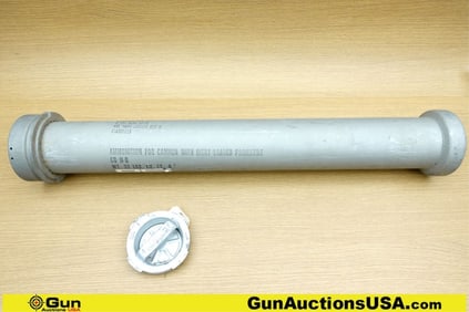 Military Surplus Ammo Tube. Very Good. U.S. Empty Ammo Container for Artillery Shell.. (72768)