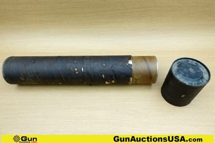 Military Surplus Ammo Tube. Good Condition. Empty 105 mm Ammo Container.. (72767) (GSCH58)