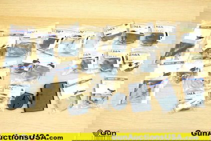 D&K, Perfect Fit Badge Wallets, Etc. . NEW. Approx. 19 Clip on Badge Wallets, 2 Glove Holders, and 1