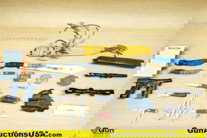 Wolff, Bushnell, Case, Etc. Blades, Scopes, Holster, Etc.. Good Condition. 9 Assorted Small Knives
