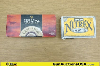 Speer, Federal .375 H&H MAGNUM Ammo. 40 Rds in Total; 20 Rds-285 Gr Speer. 20 Rds- 260 Gr NOSLER