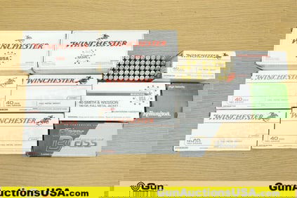 Remington, CCI, Winchester, Etc. .40 S&W, .357 SIG Ammo. Approx. 1200 Rds in total. 1150 Rds-.40