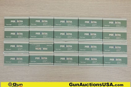 Perfecta 9MM Ammo. 1000 Rds of 115 Gr FMJ. (74020) (GSCV94)