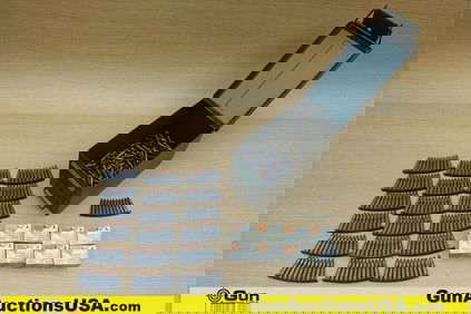 Wolf, Etc. 7.62x39 Ammo. Approx. 510 Rds, with 19 Stripper Clips. Includes Green Metal Ammo Can. .