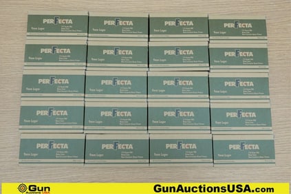 Perfecta 9MM Ammo. 1000 Rds of 115 Gr FMJ. (74019) (GSCV42)