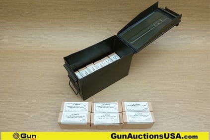 Military Surplus 7.62x39 Ammo. 480 Rds on Stripper Clips. Includes Medium Metal Ammo Can. . (73793)