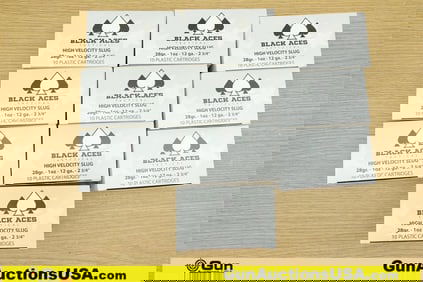 Black Aces 12 Ga. HIGH VELOCITY SLUG Ammo. 100 Rds. 1 Oz. 28 Gr, 2 3/4. . (68073) (GSCT90)