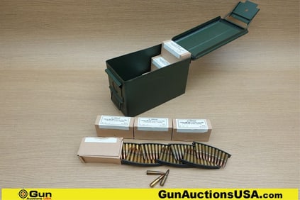 Military Surplus 7.62x39 Ammo. 440 Rds in total on Stripper Clips. Includes Medium Metal Ammo Can. .