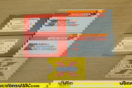 Win, Western, Wisconsin Cartridge 30-40 KRAG Ammo. 100 Total Rds of 30-40 KRAG Assorted Gr. .