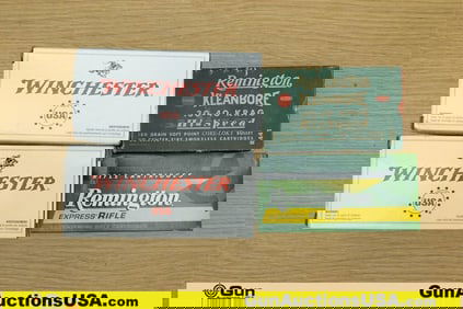 Rem, Win 22-250 Rem, 30-40 KRAG Ammo. 119 Total Rds; 99 Rds of 22-250 Rem Assorted Gr., and 20 Rds