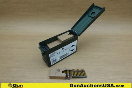 Federal 5.56 mm Ammo. 420 Total Rds of 5.56 mm 55 Gr. FMJ Ball on Stripper Clips. Includes One Small
